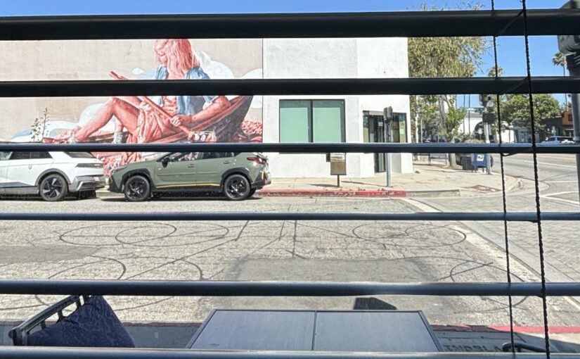 The view outside the coffee shop
